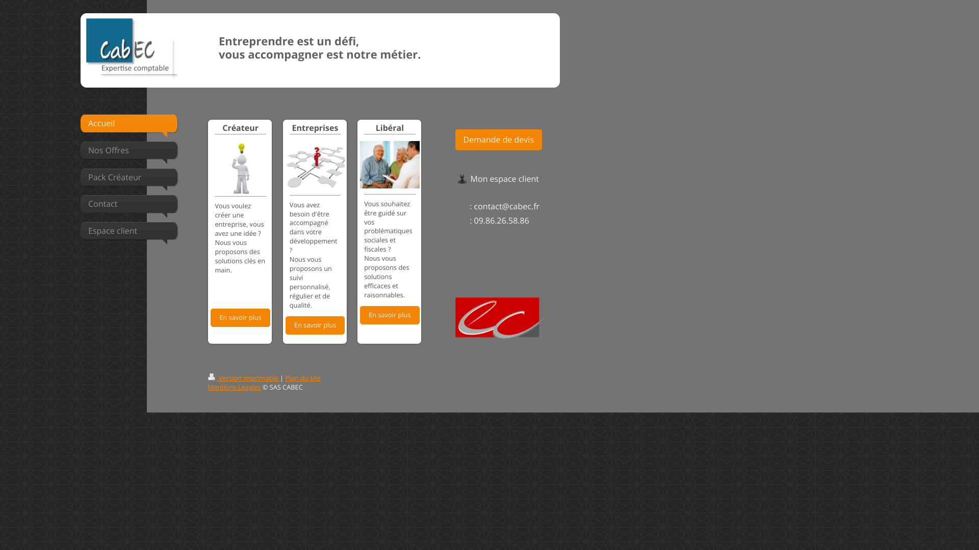 Aperçu du site