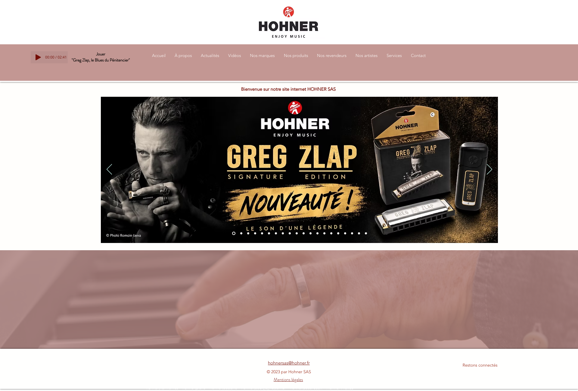 Aperçu du site