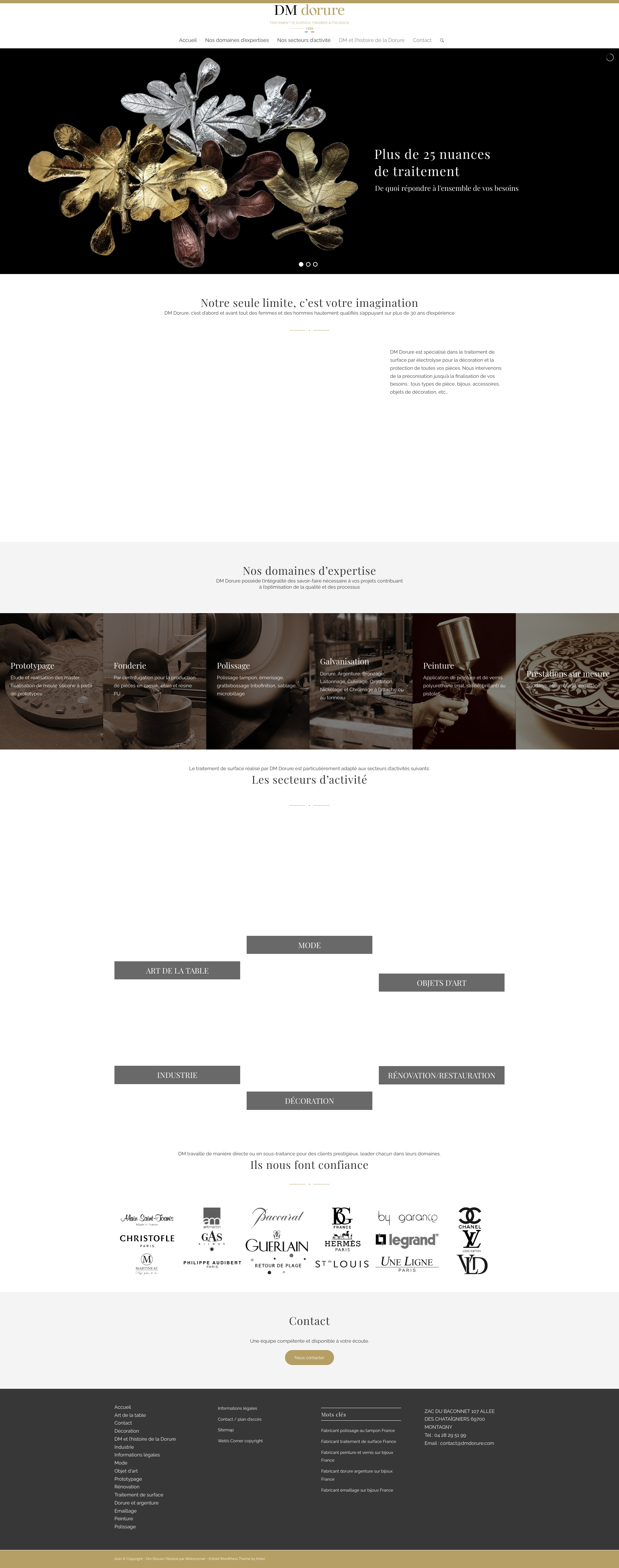 Aperçu du site