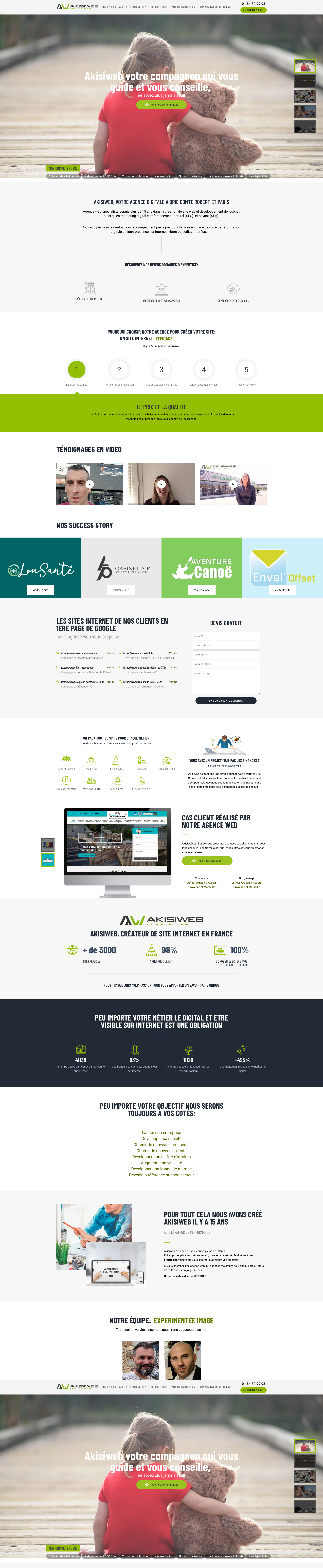 Aperçu du site