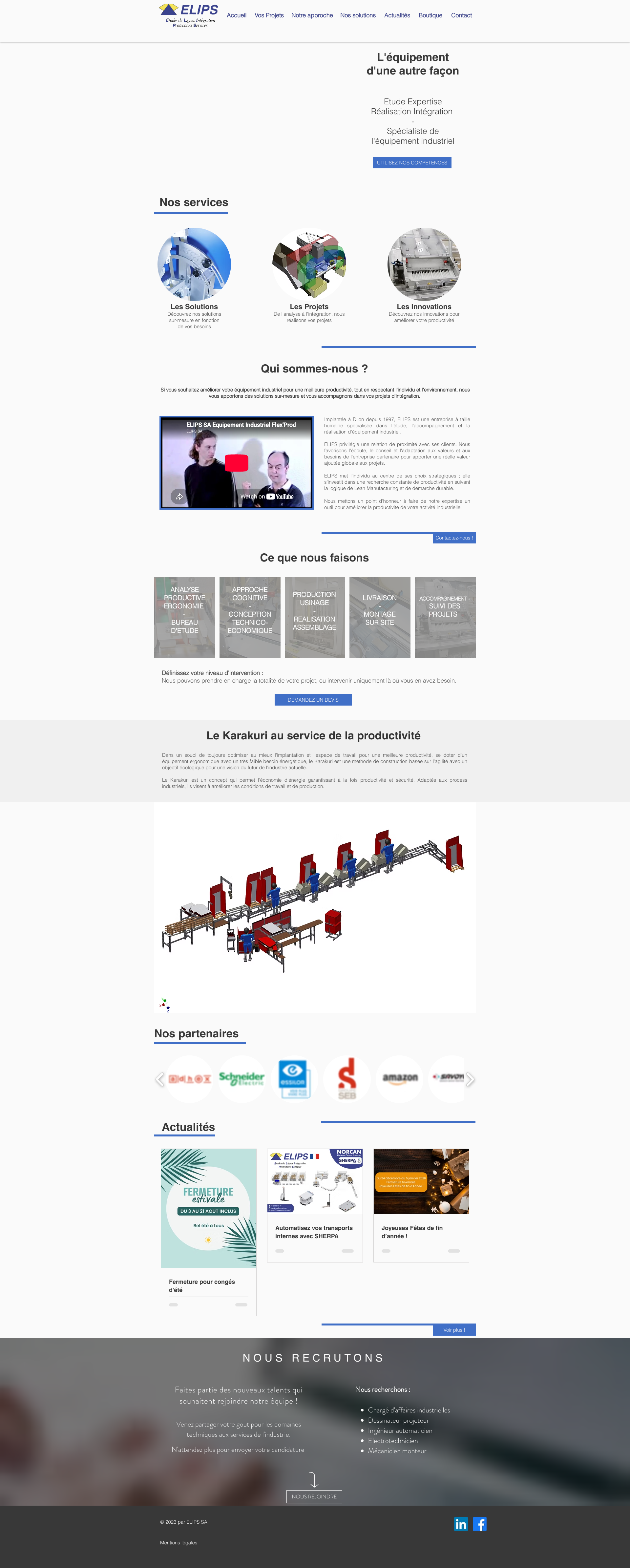 Aperçu du site
