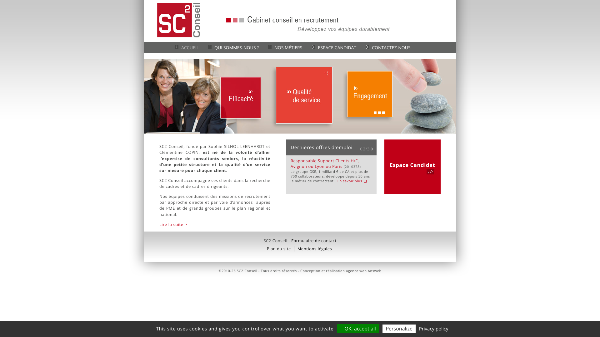 Aperçu du site