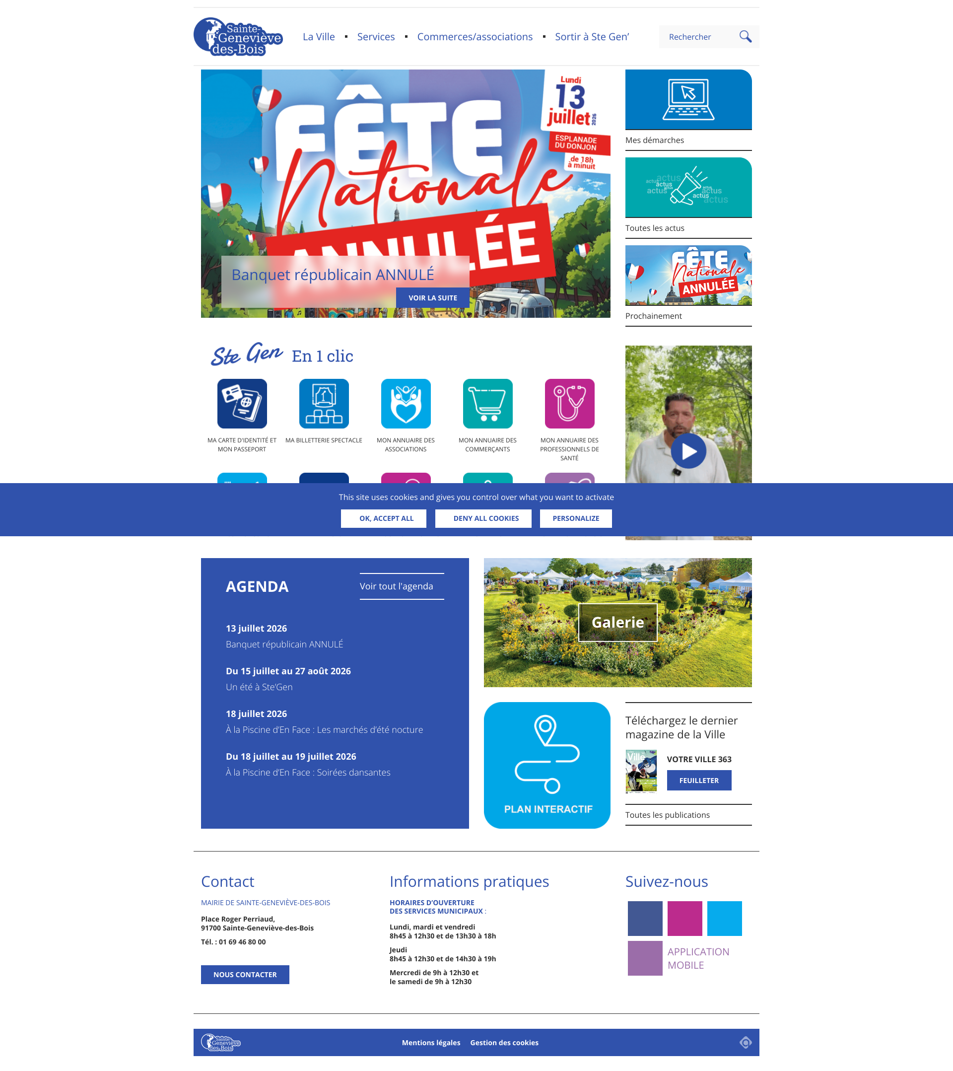 Aperçu du site