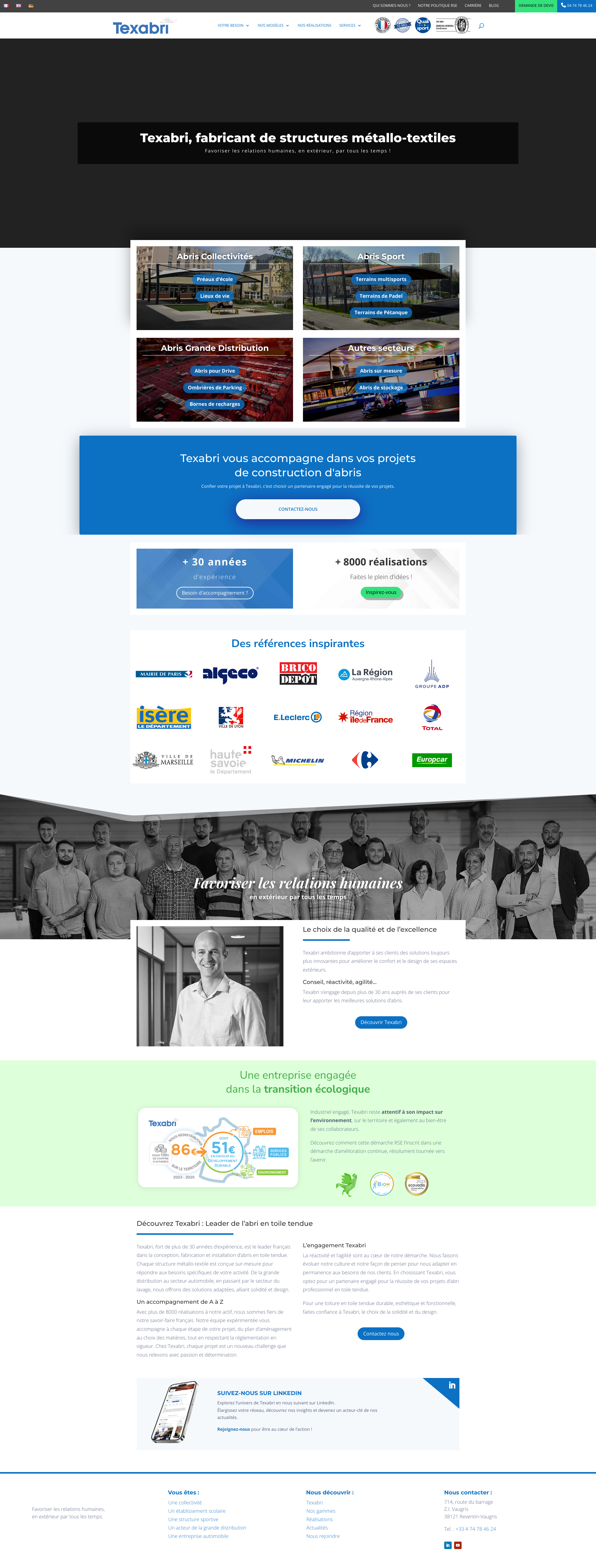 Aperçu du site