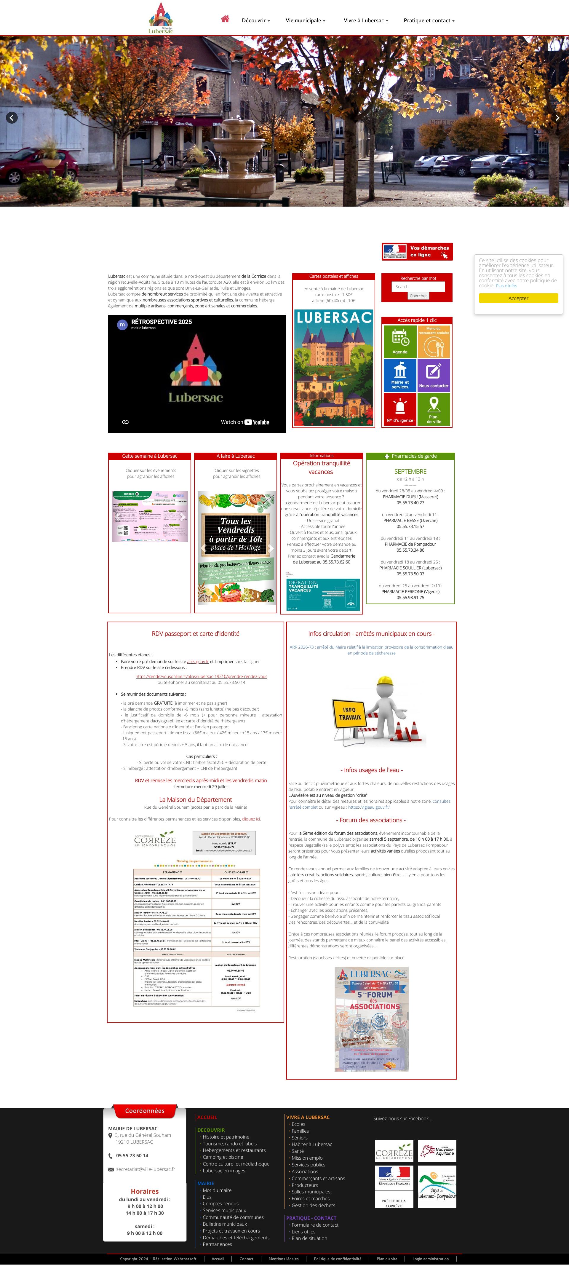 Aperçu du site