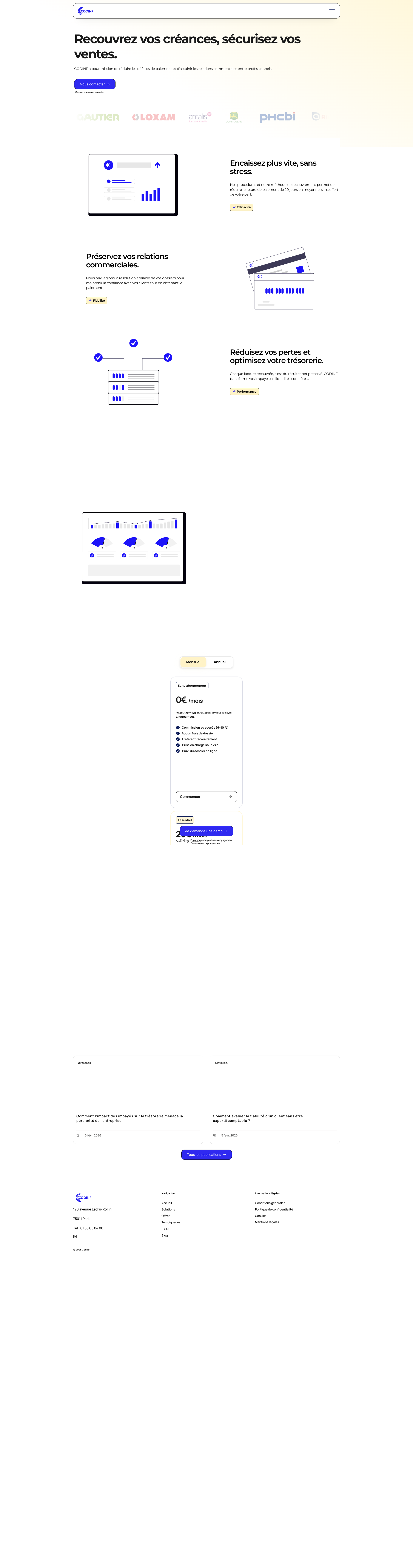 Aperçu du site