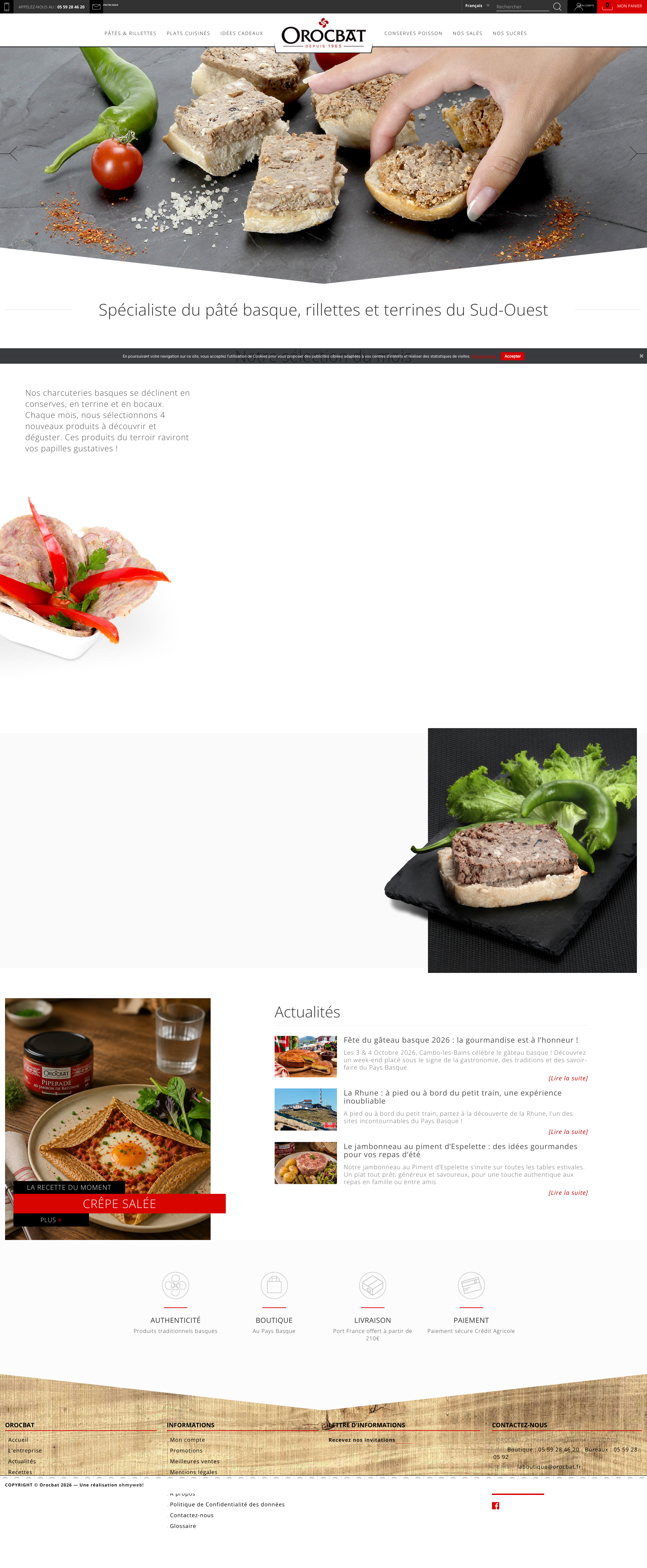 Aperçu du site