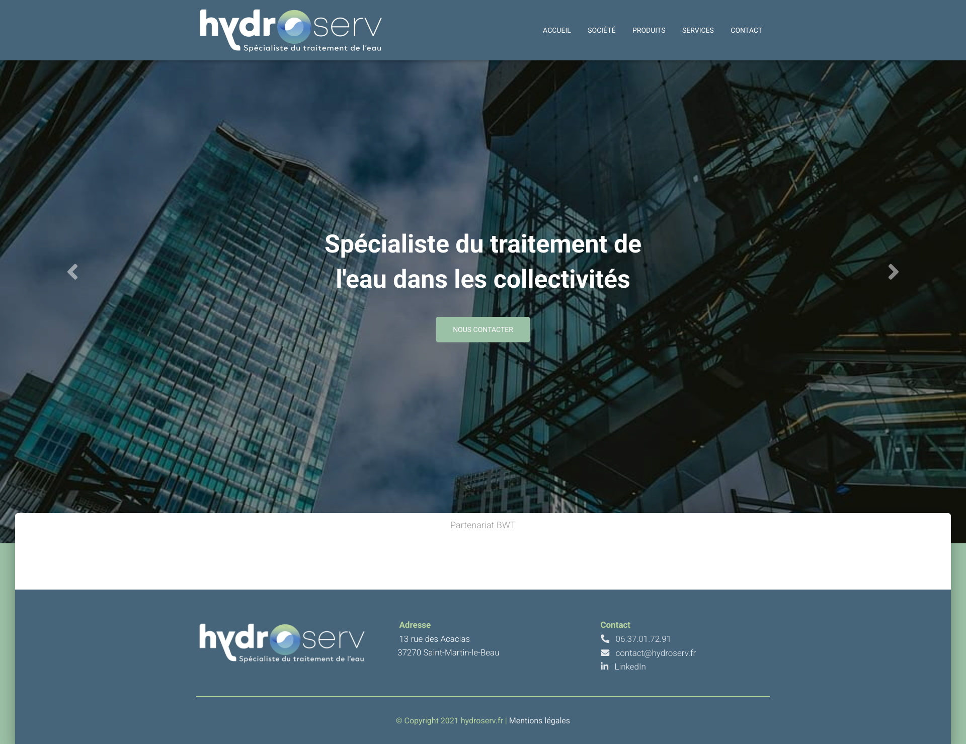 Aperçu du site