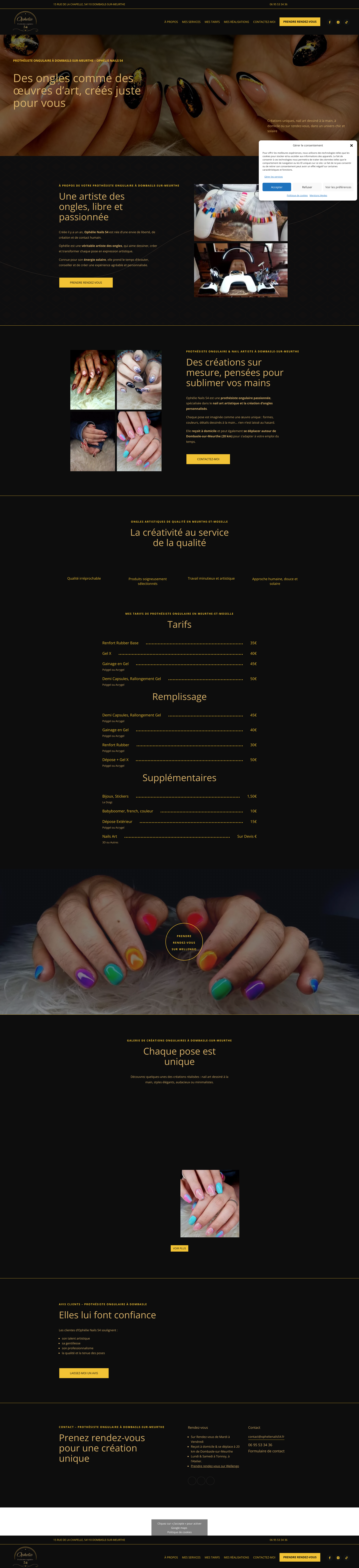 Aperçu du site