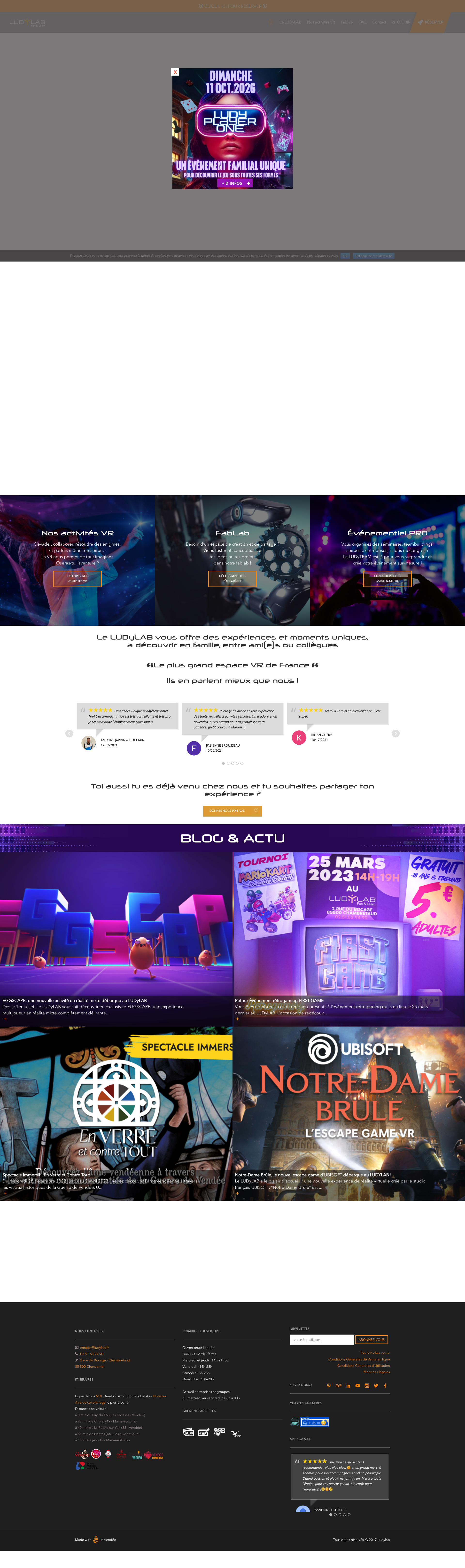 Aperçu du site