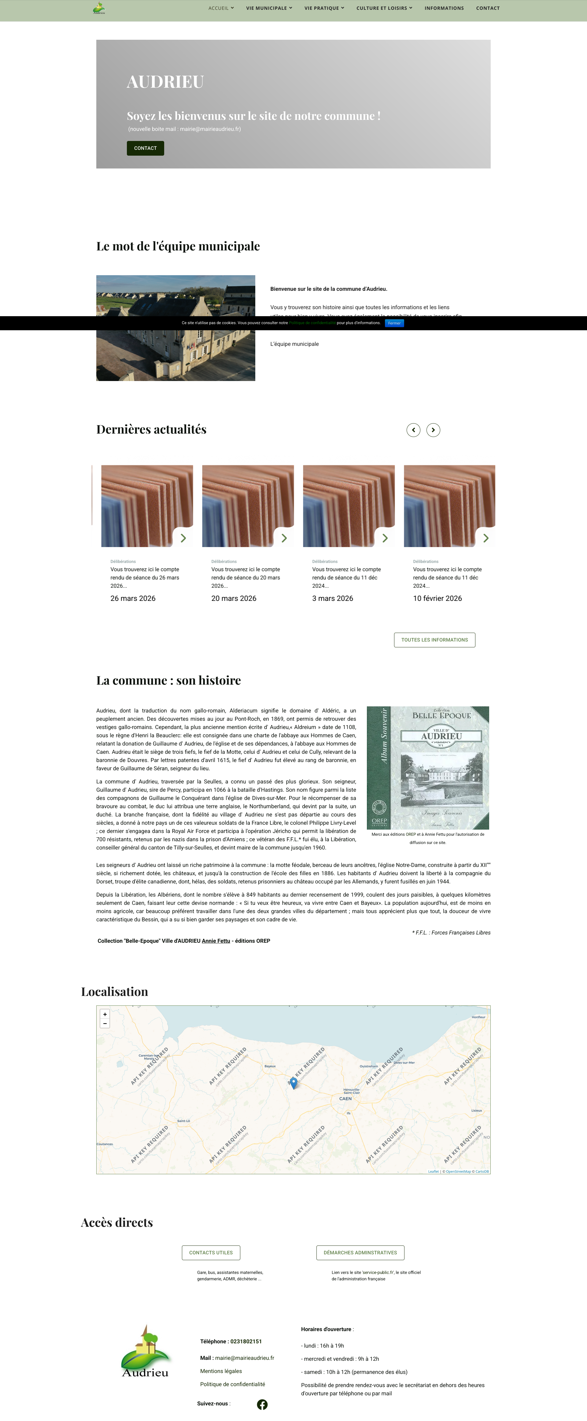 Aperçu du site