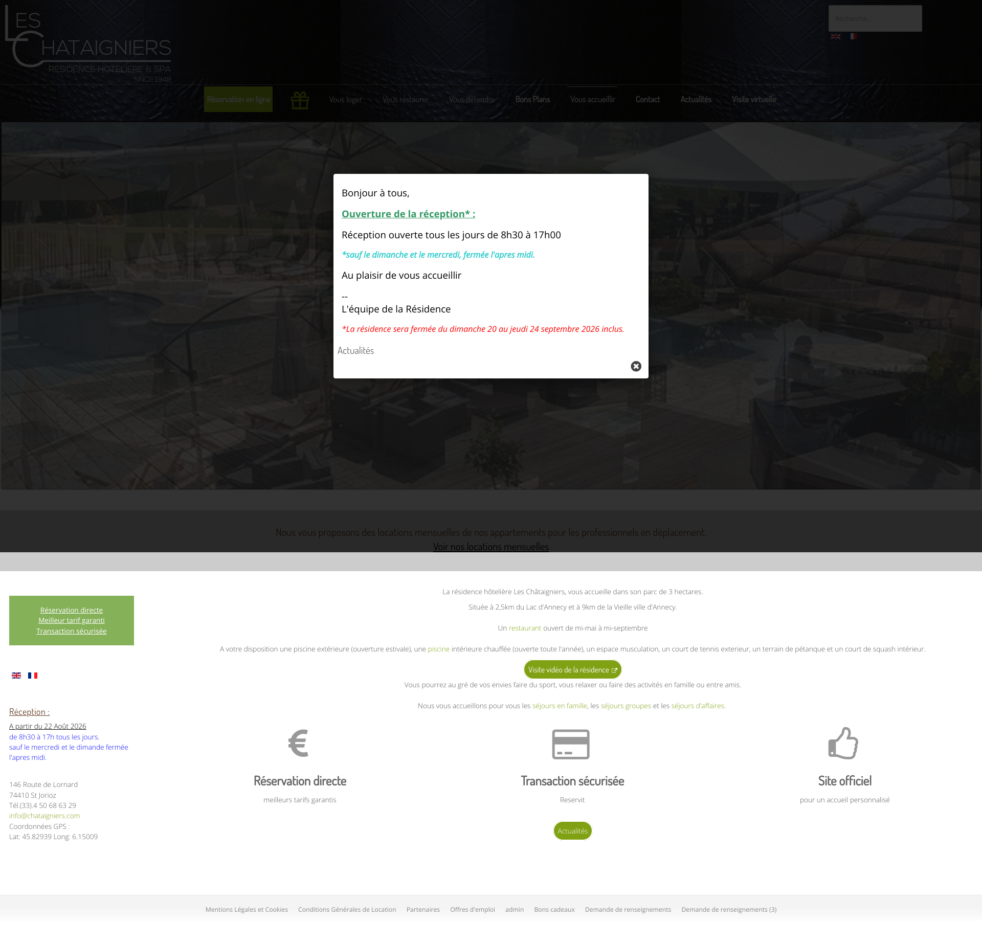 Aperçu du site