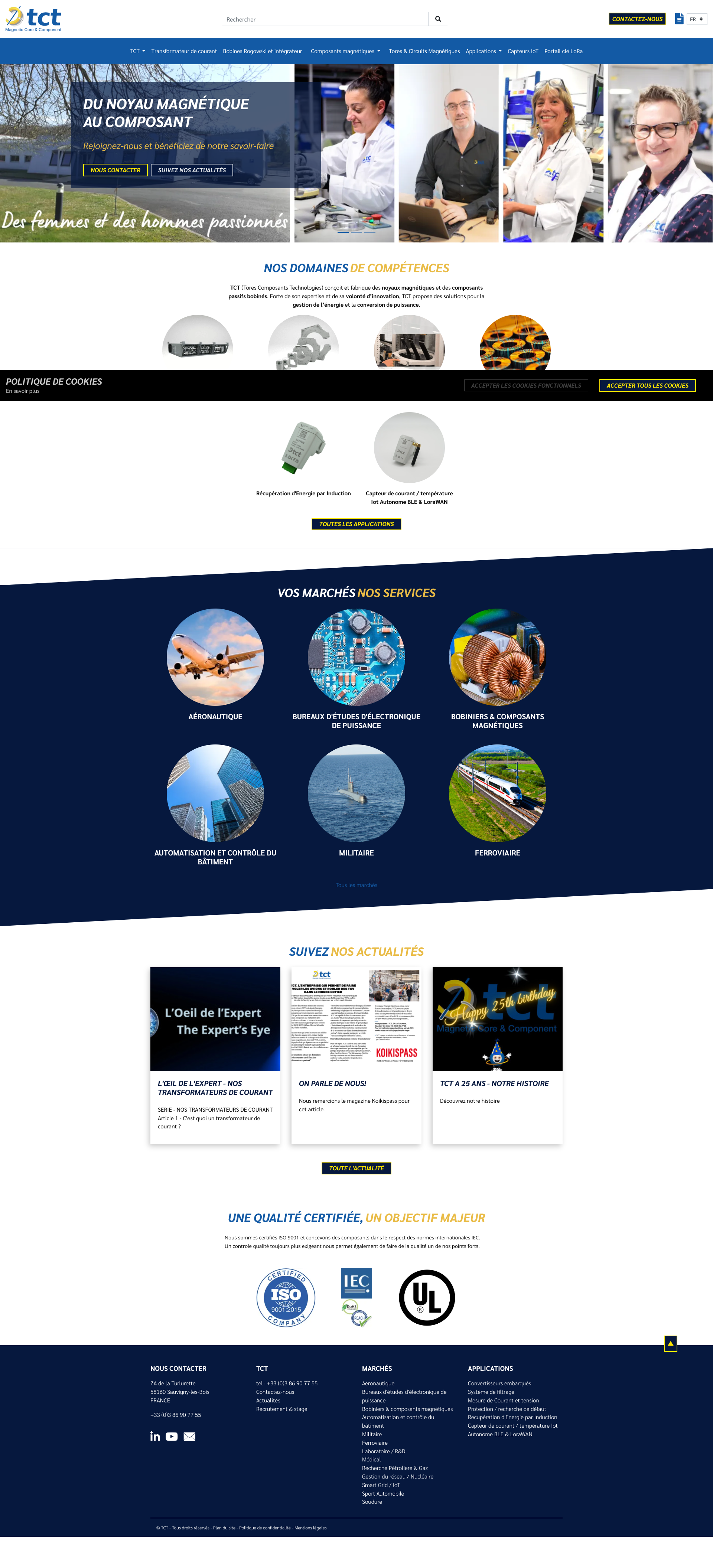 Aperçu du site