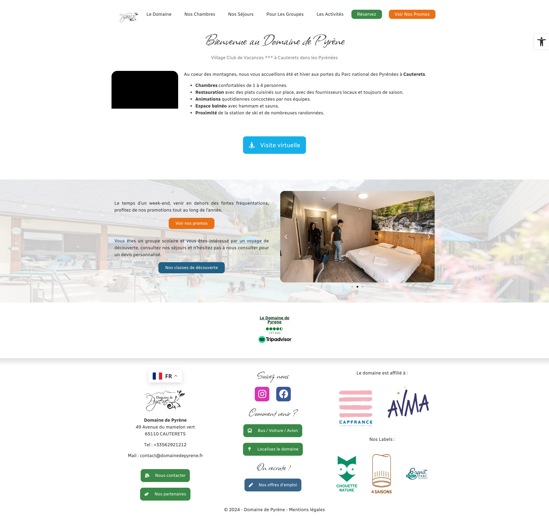 Aperçu du site