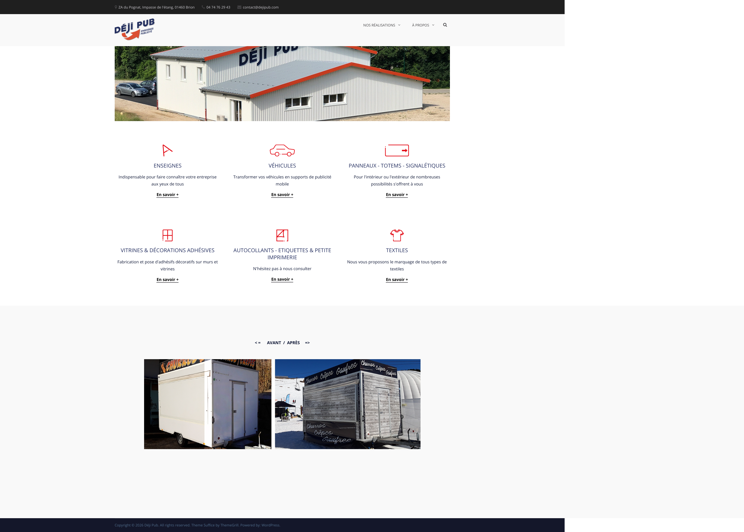 Aperçu du site