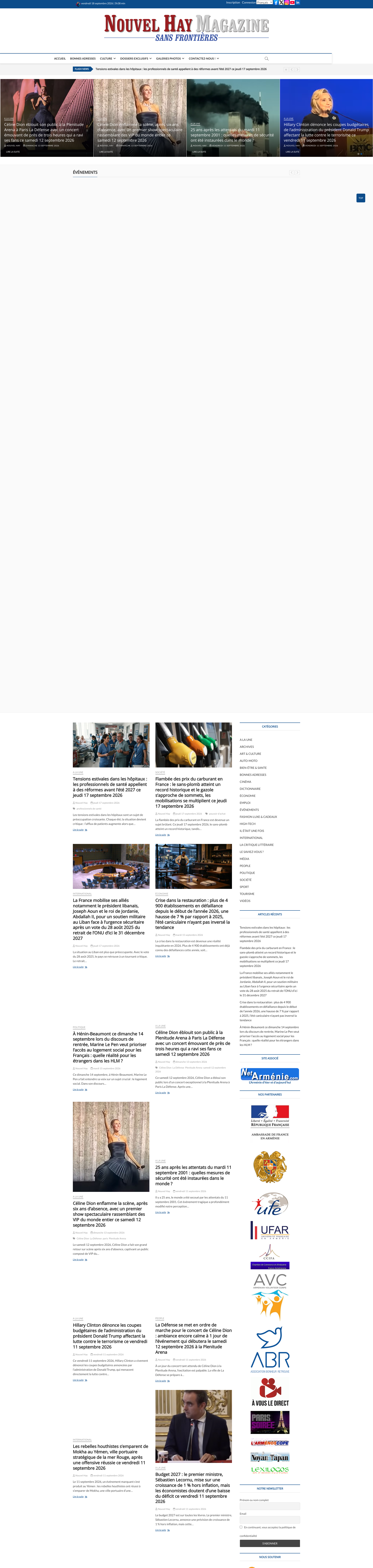 Aperçu du site