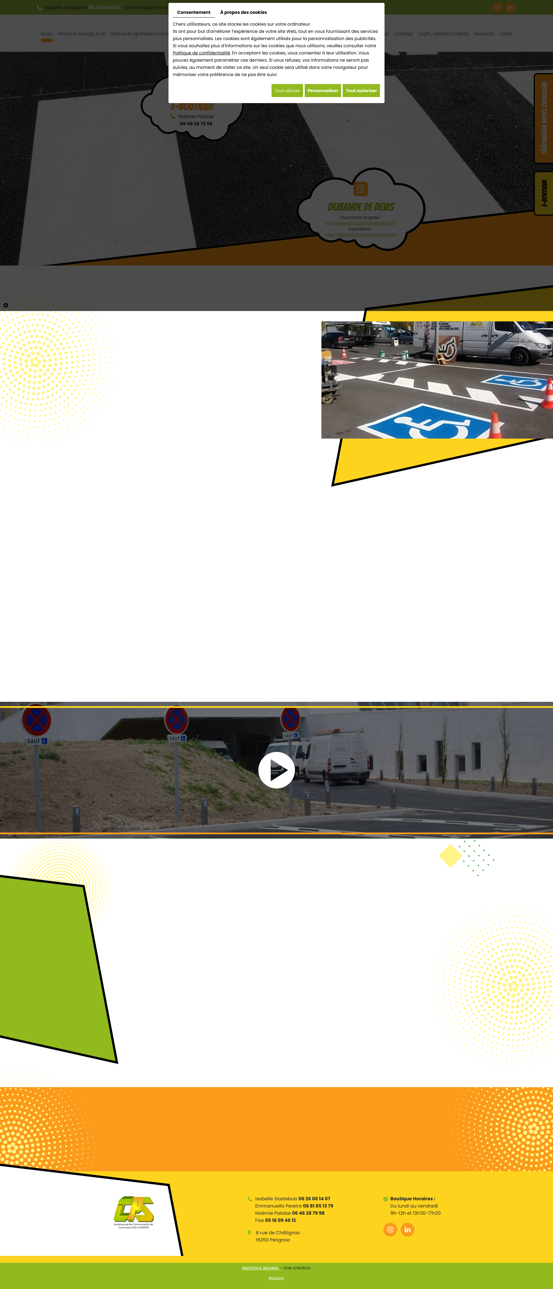 Aperçu du site