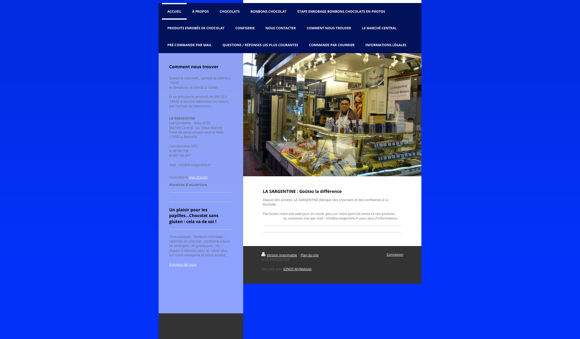 Aperçu du site