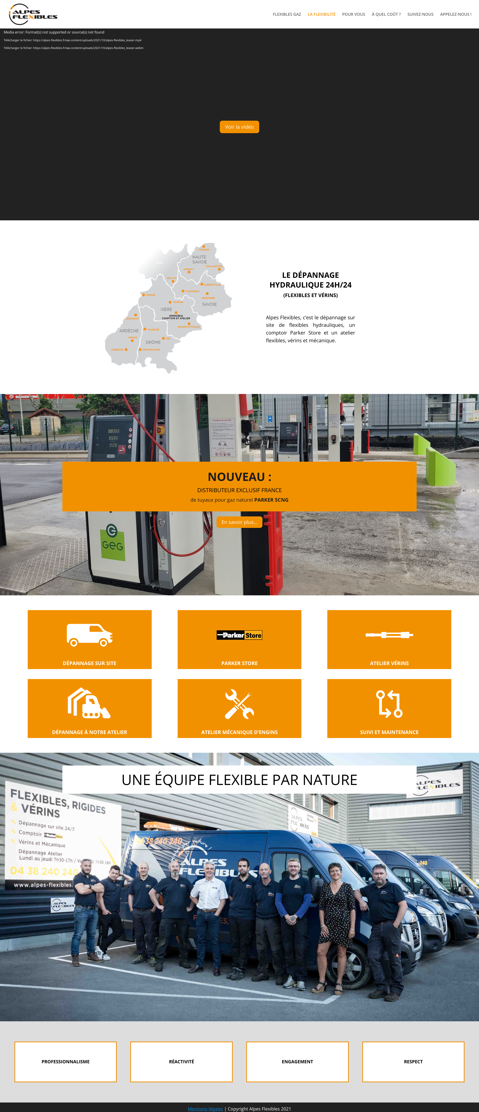 Aperçu du site