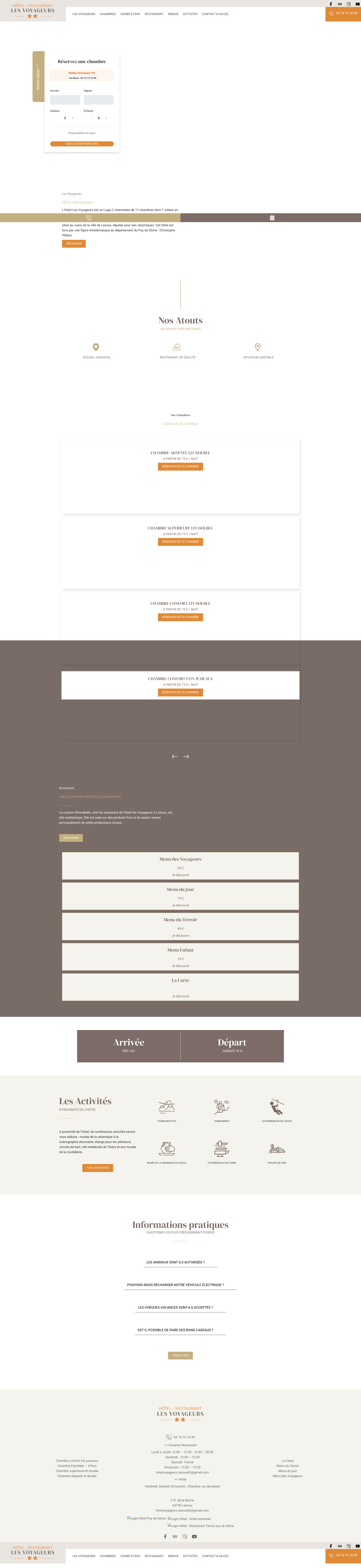 Aperçu du site