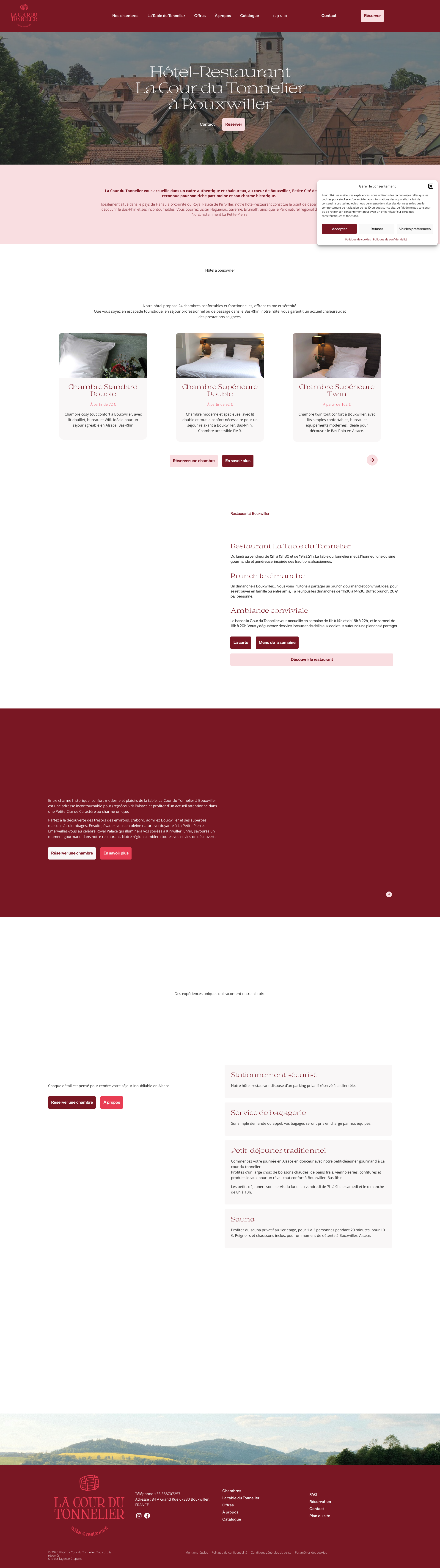 Aperçu du site
