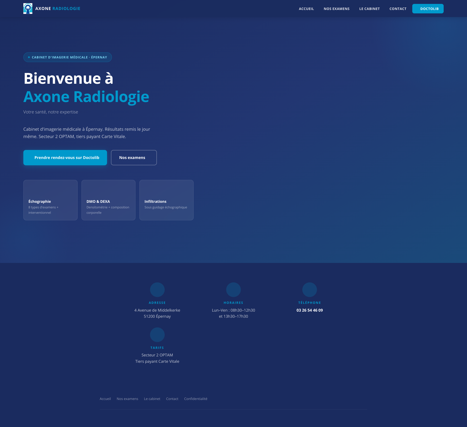 Aperçu du site