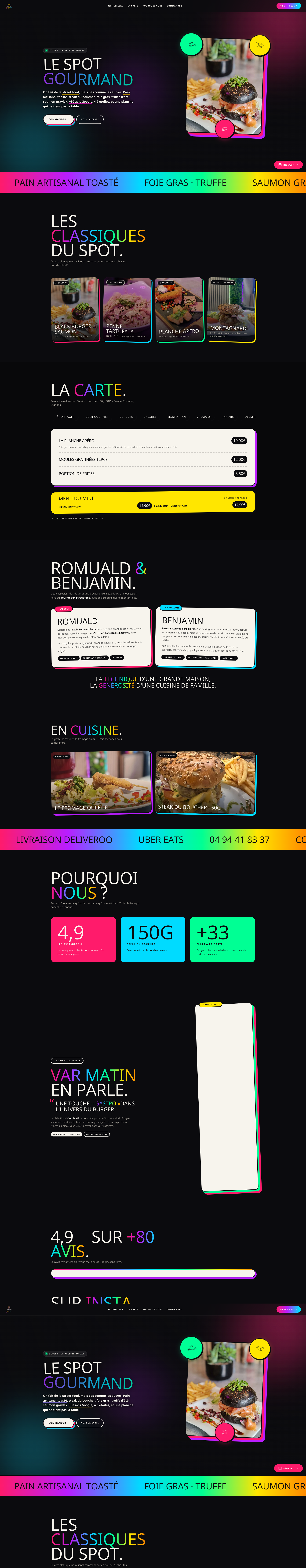 Aperçu du site