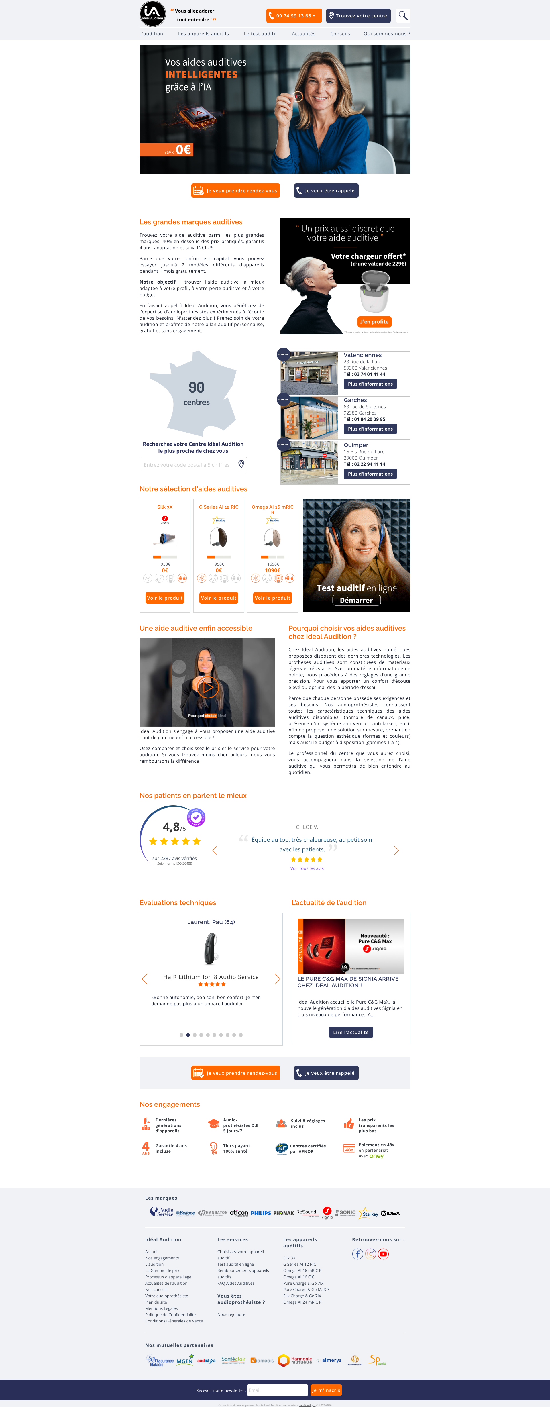 Aperçu du site