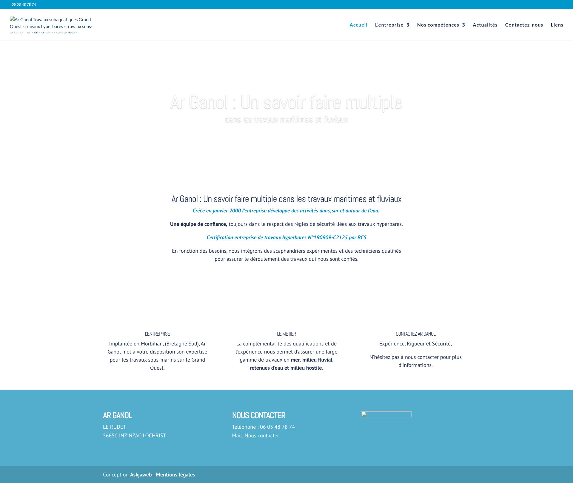 Aperçu du site