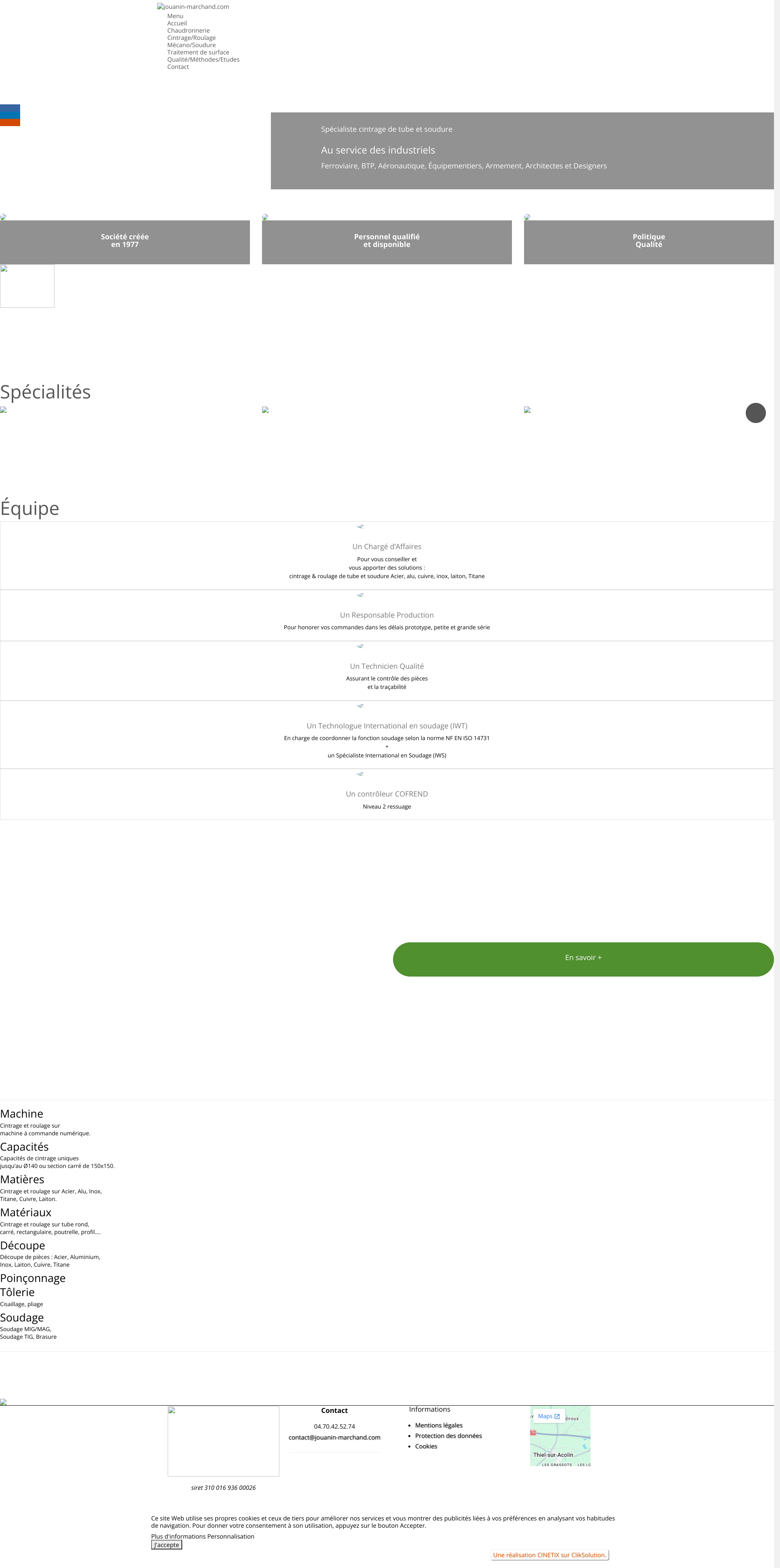 Aperçu du site