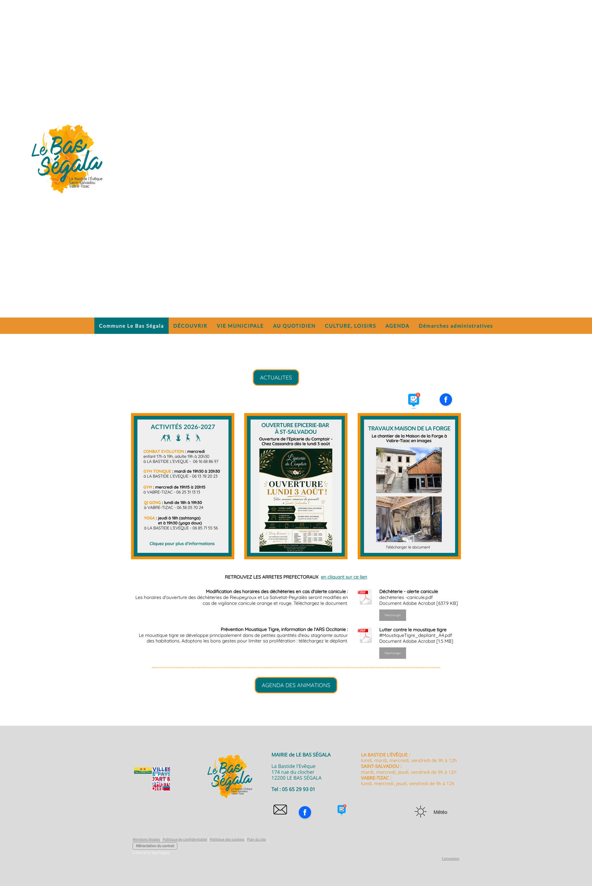 Aperçu du site