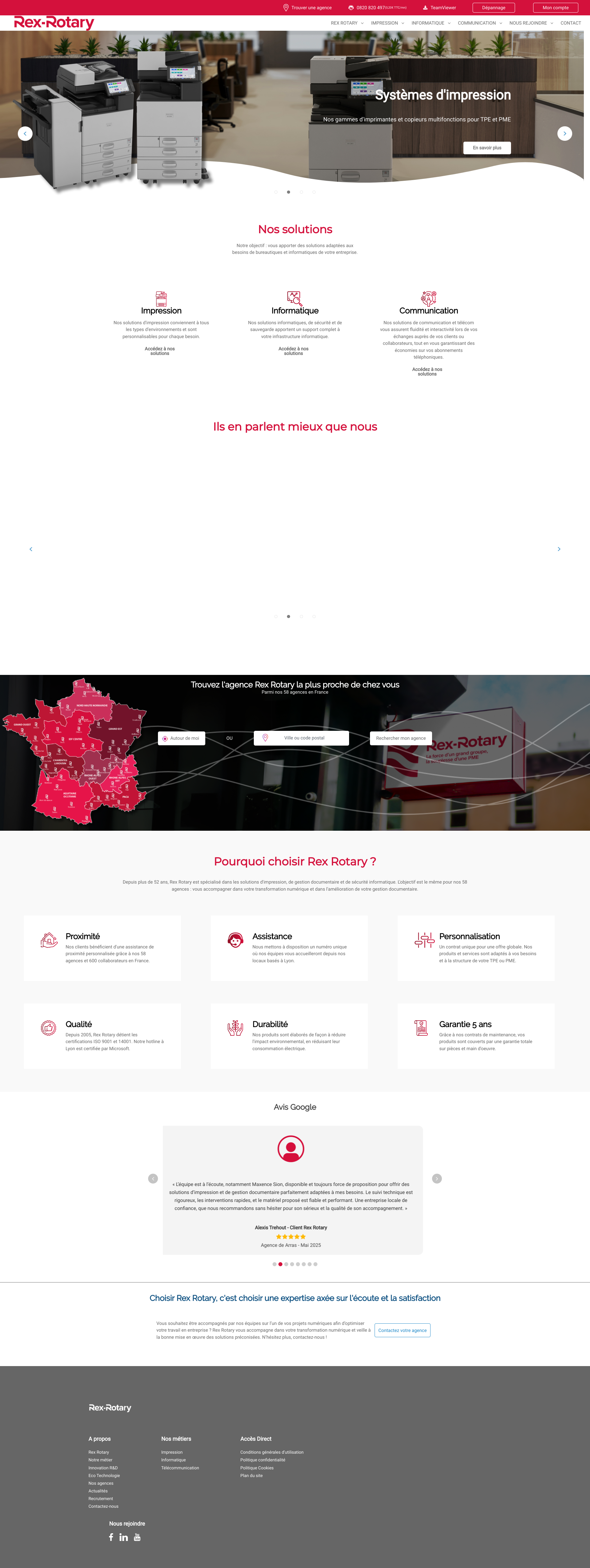 Aperçu du site