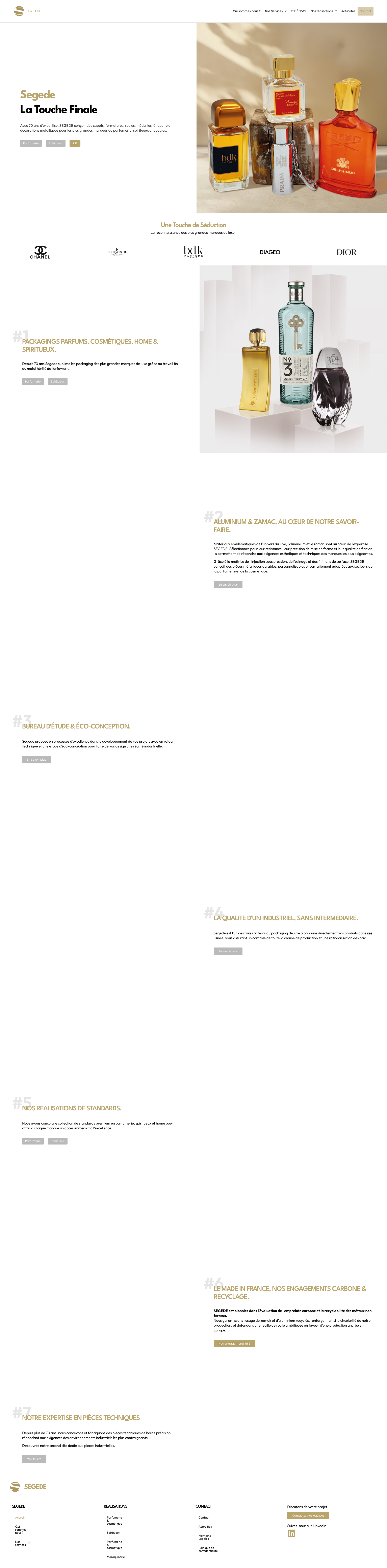 Aperçu du site