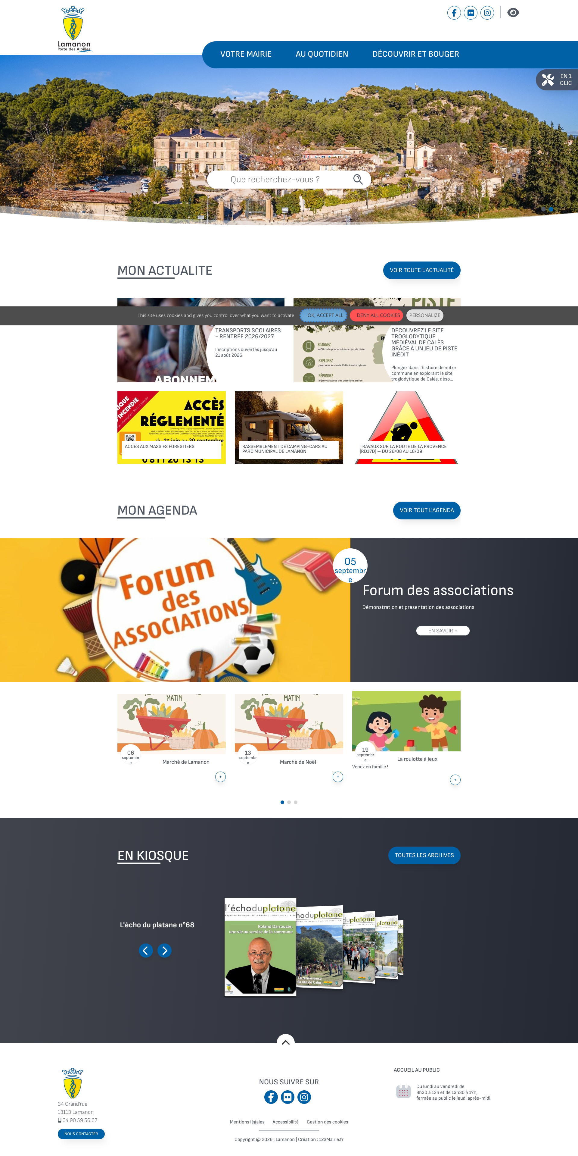 Aperçu du site