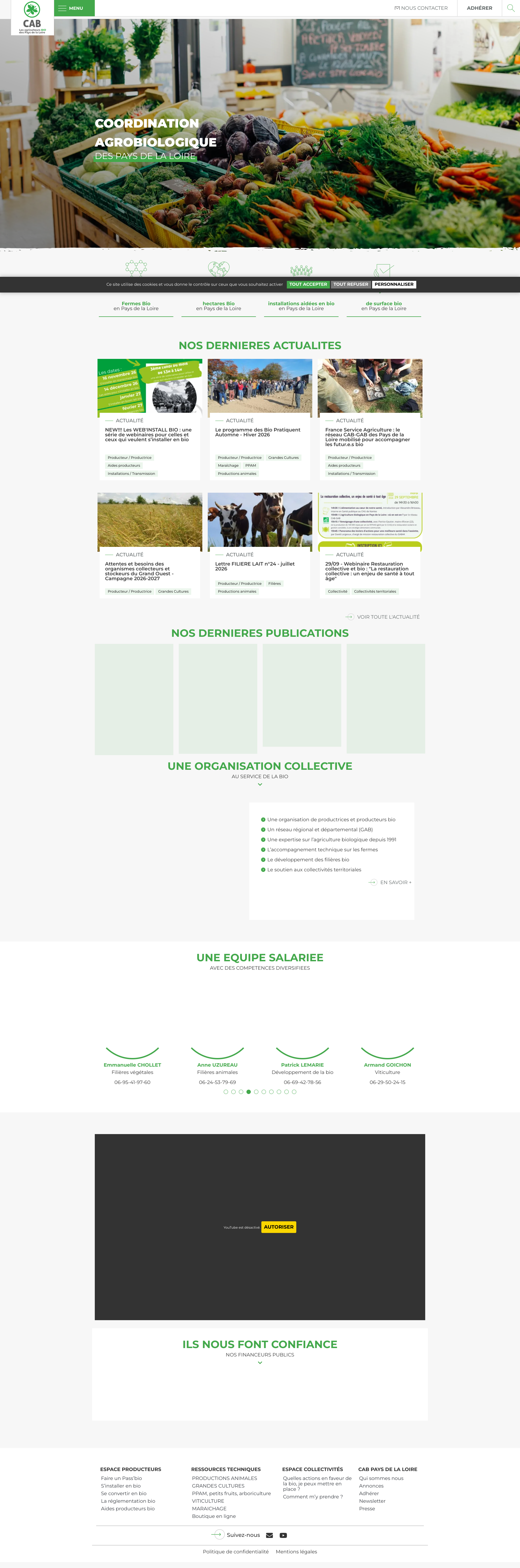Aperçu du site