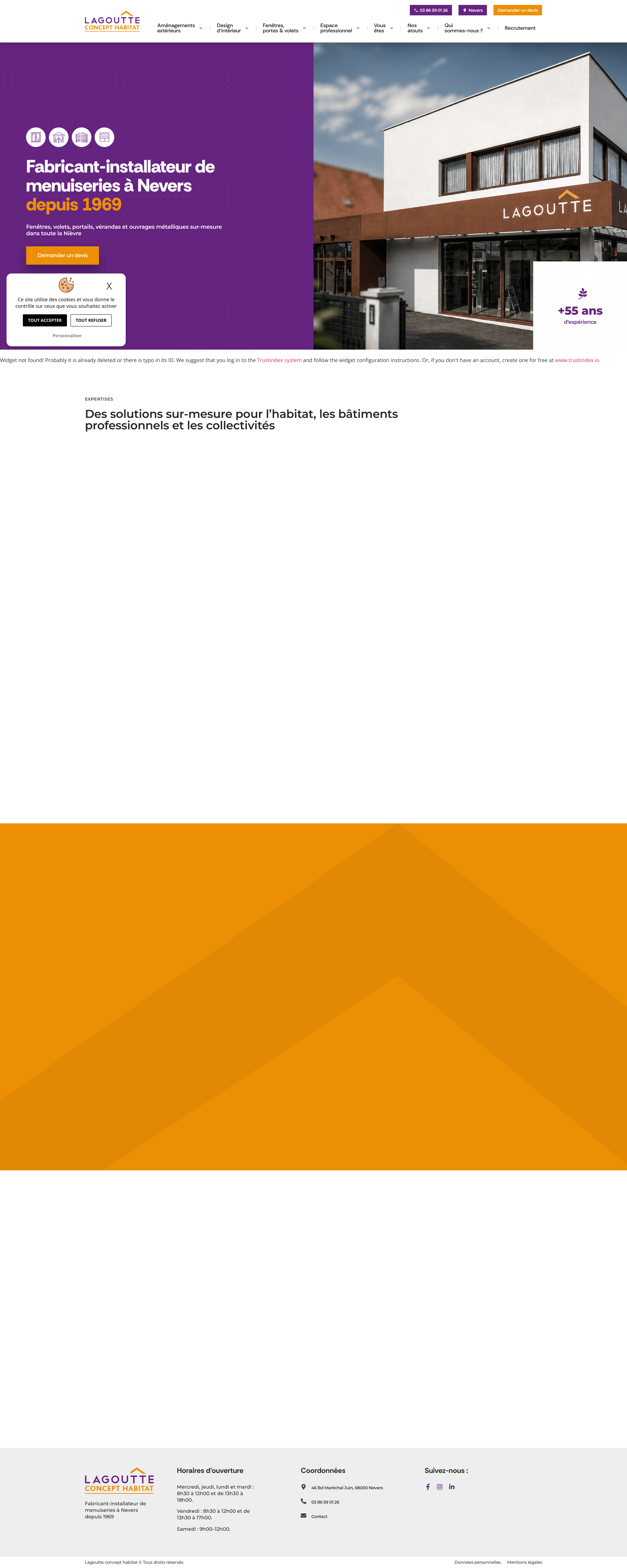 Aperçu du site