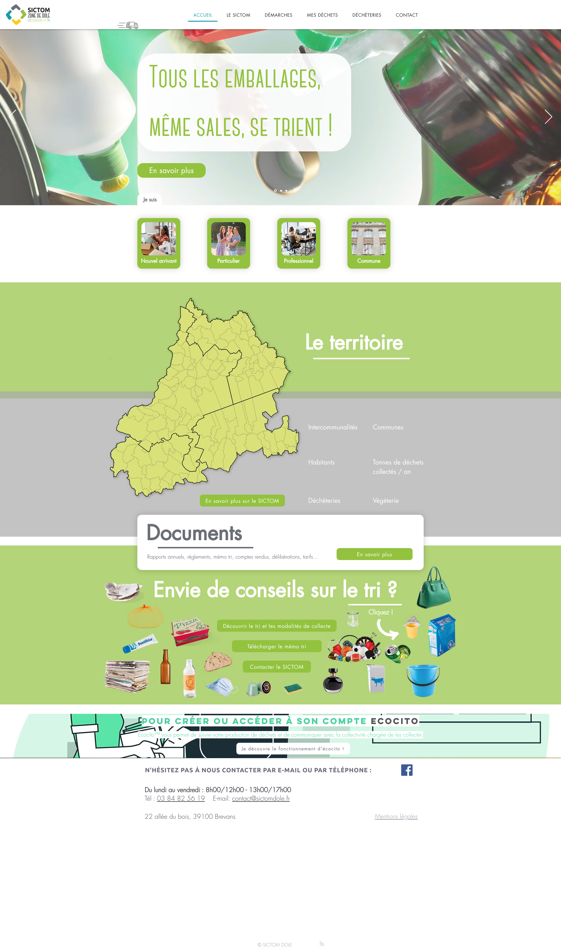 Aperçu du site