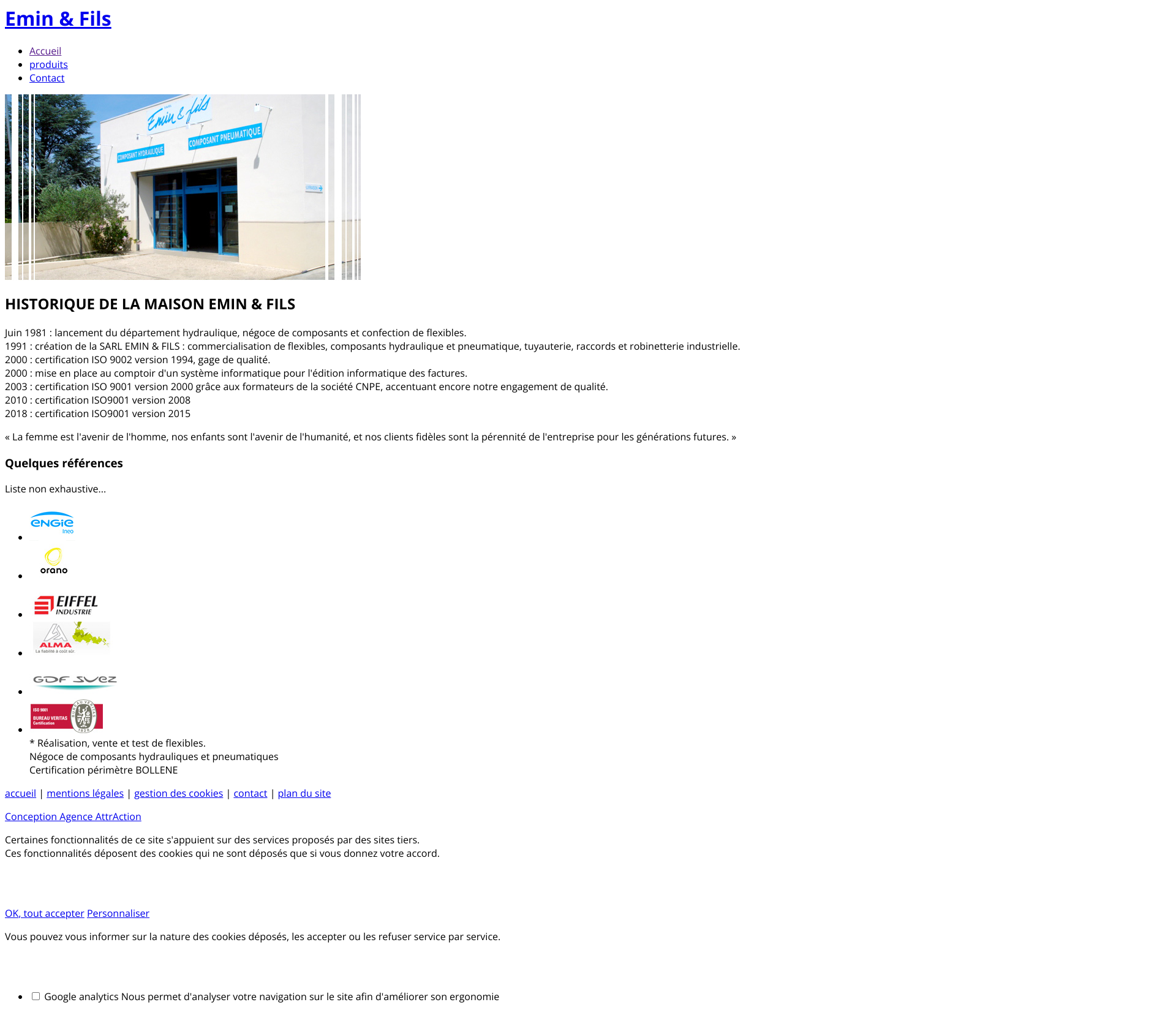 Aperçu du site