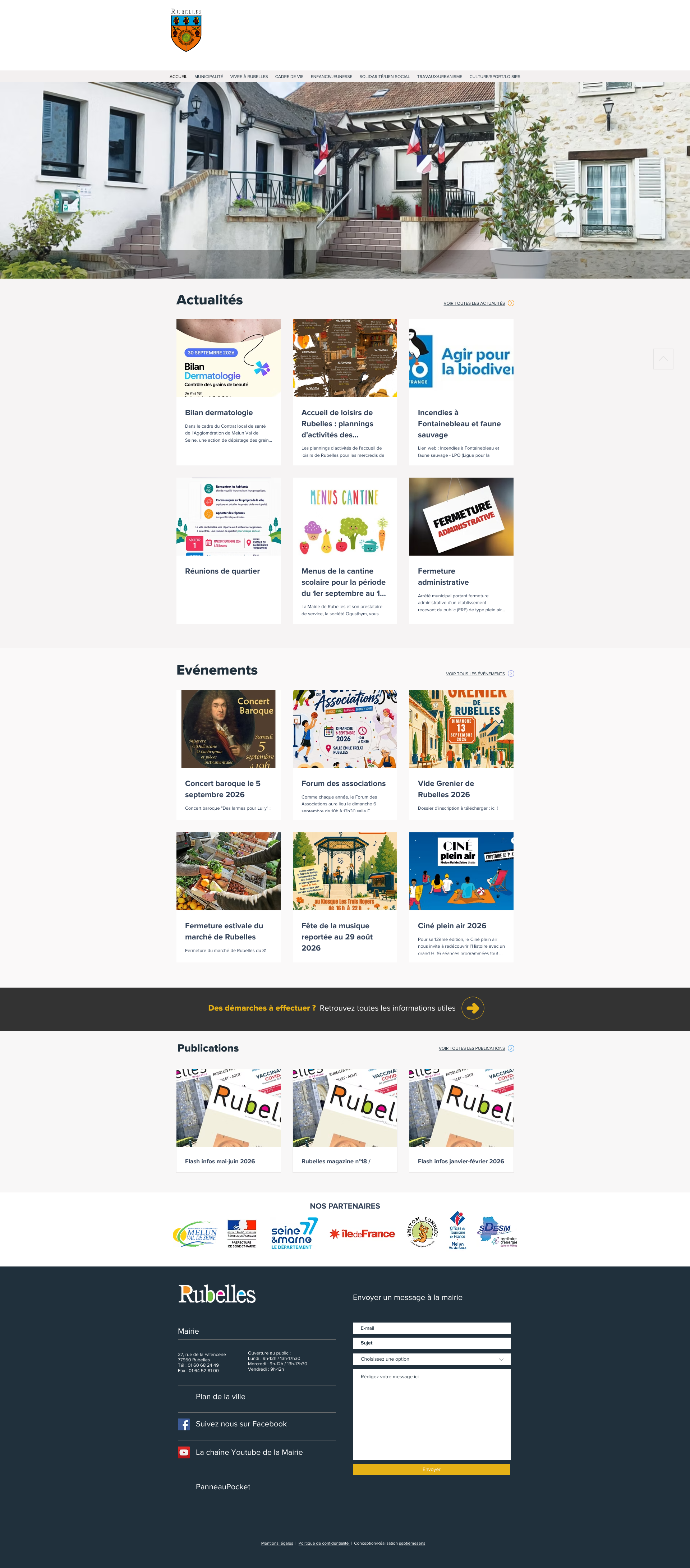 Aperçu du site