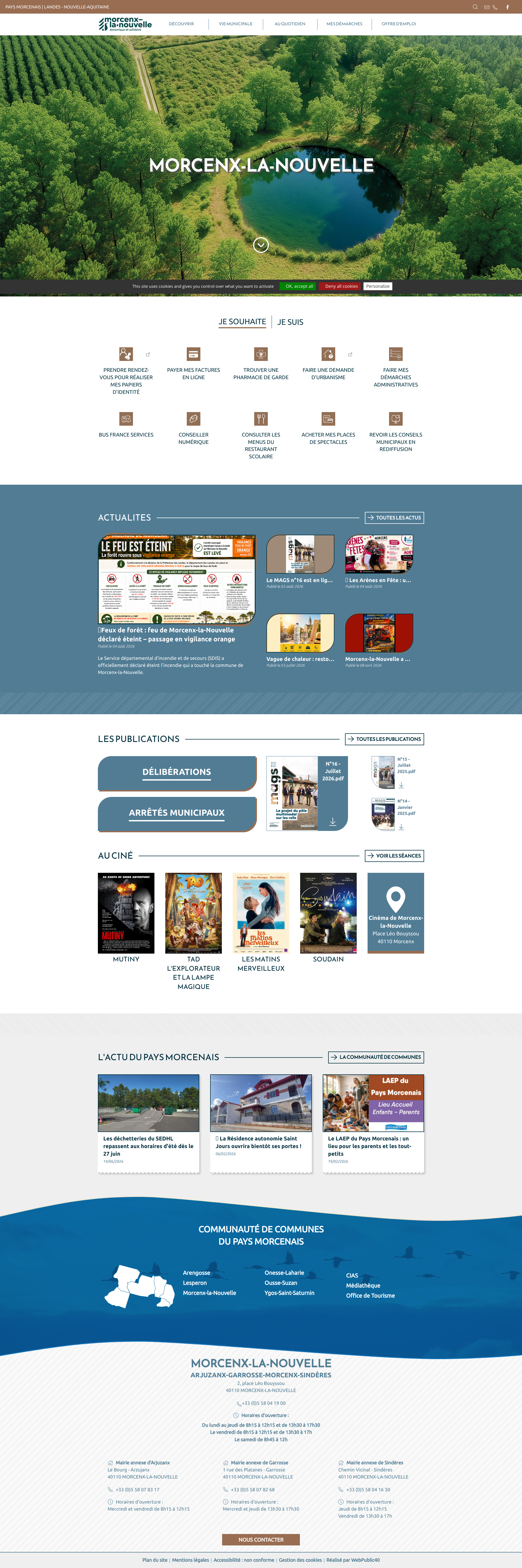 Aperçu du site