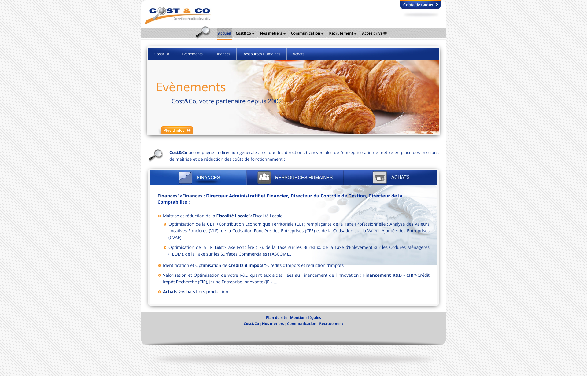 Aperçu du site