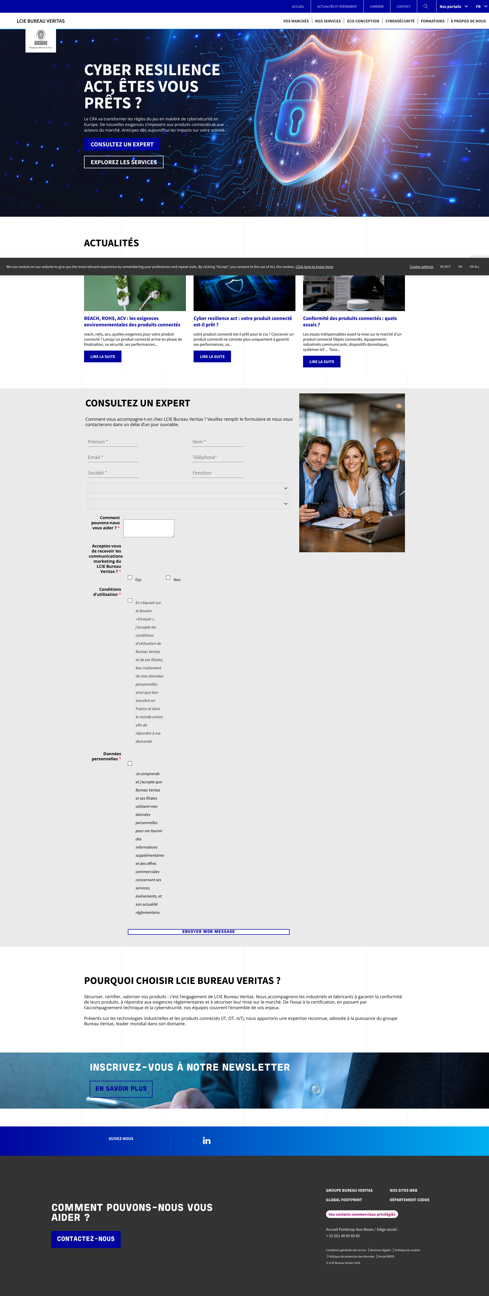 Aperçu du site