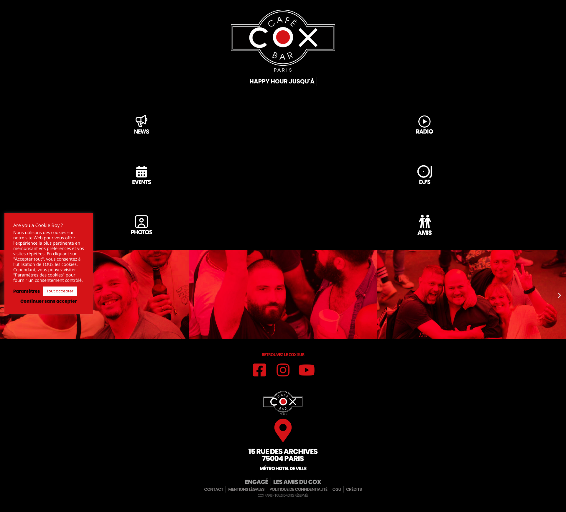 Aperçu du site