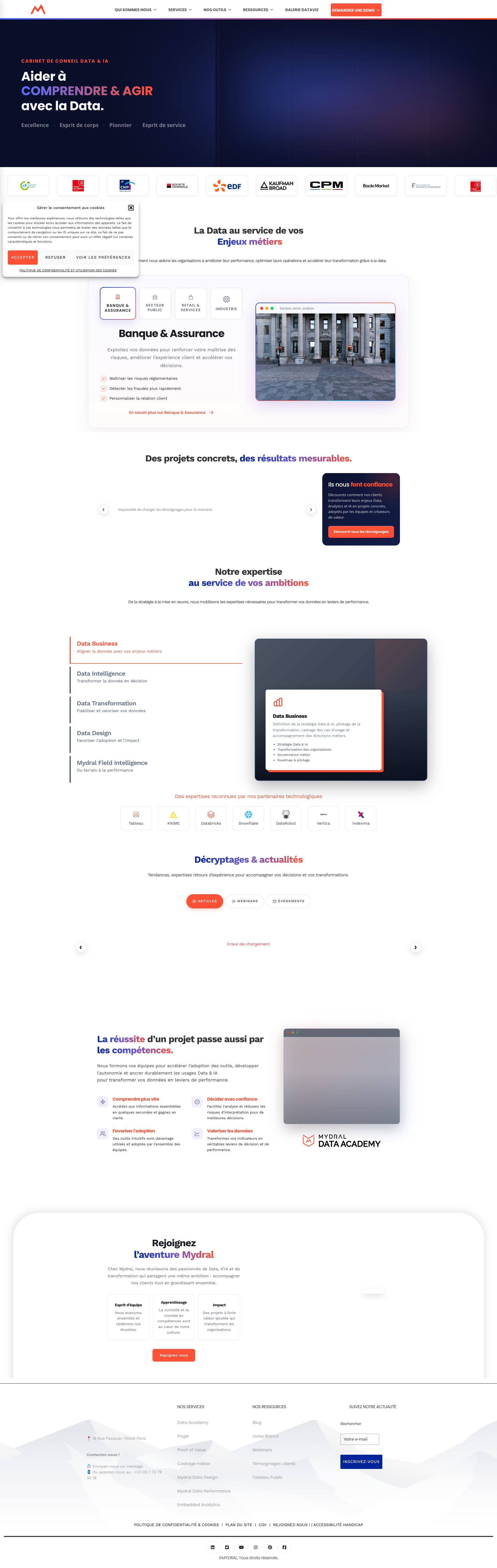 Aperçu du site
