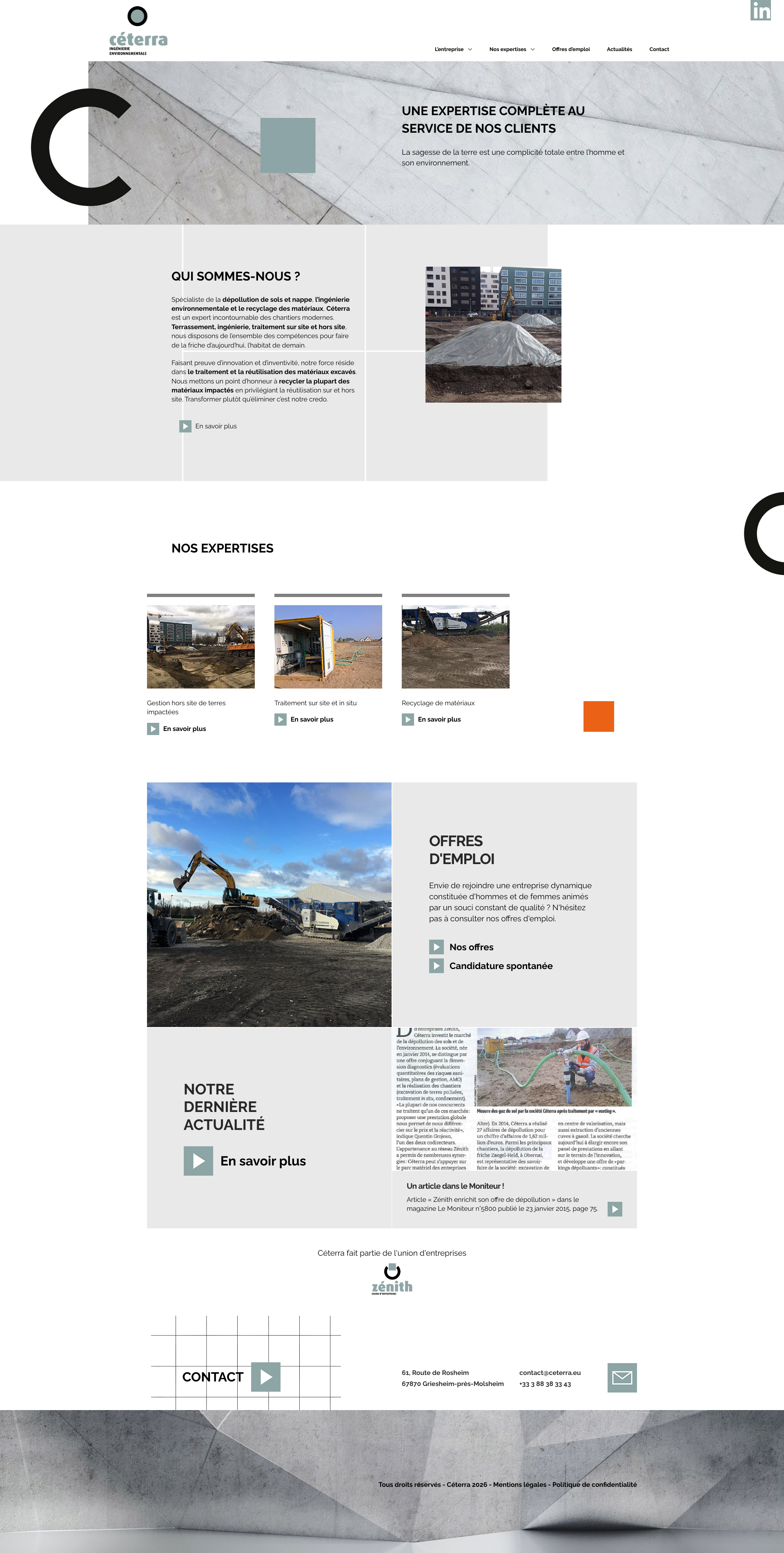 Aperçu du site