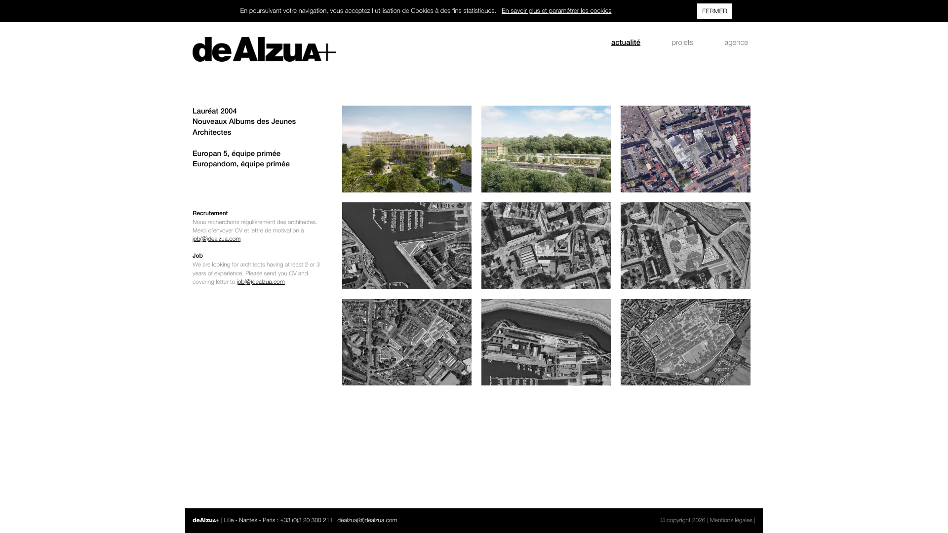 Aperçu du site