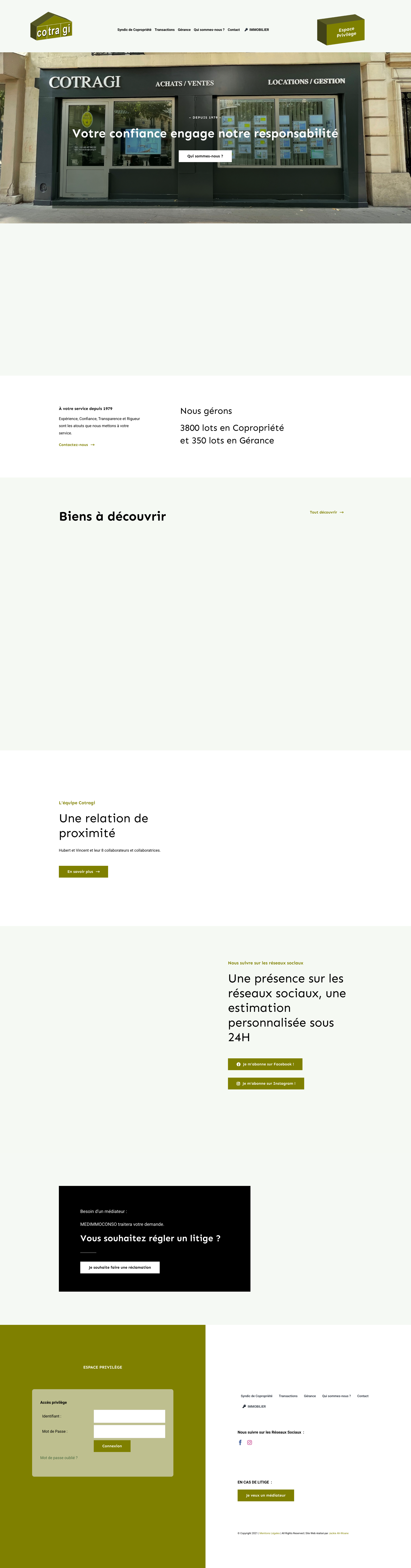 Aperçu du site