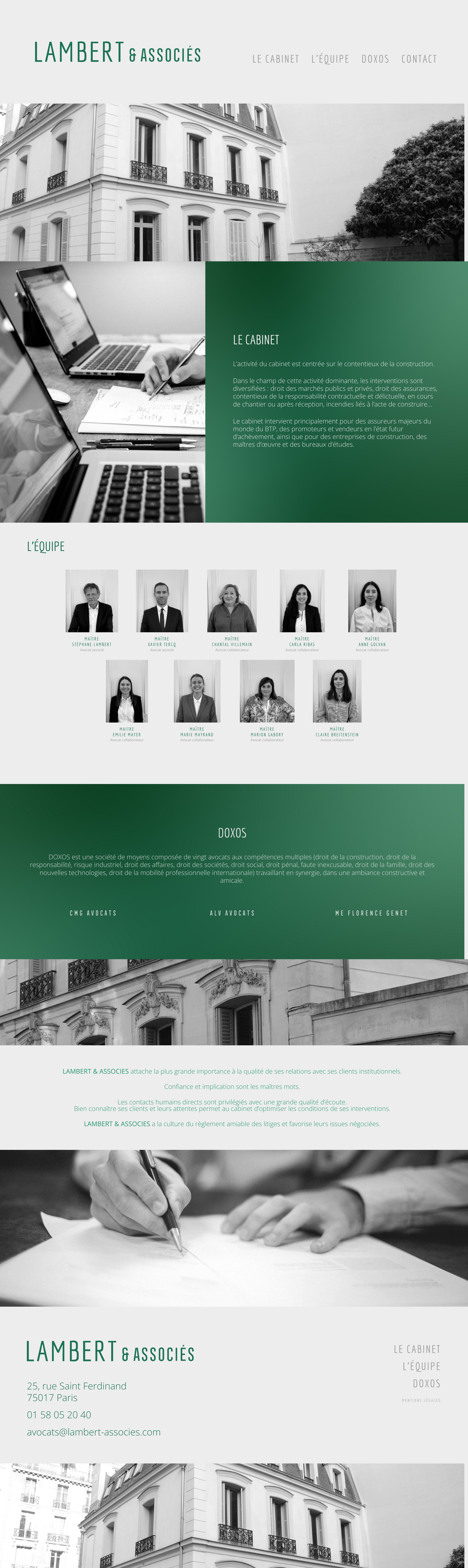 Aperçu du site