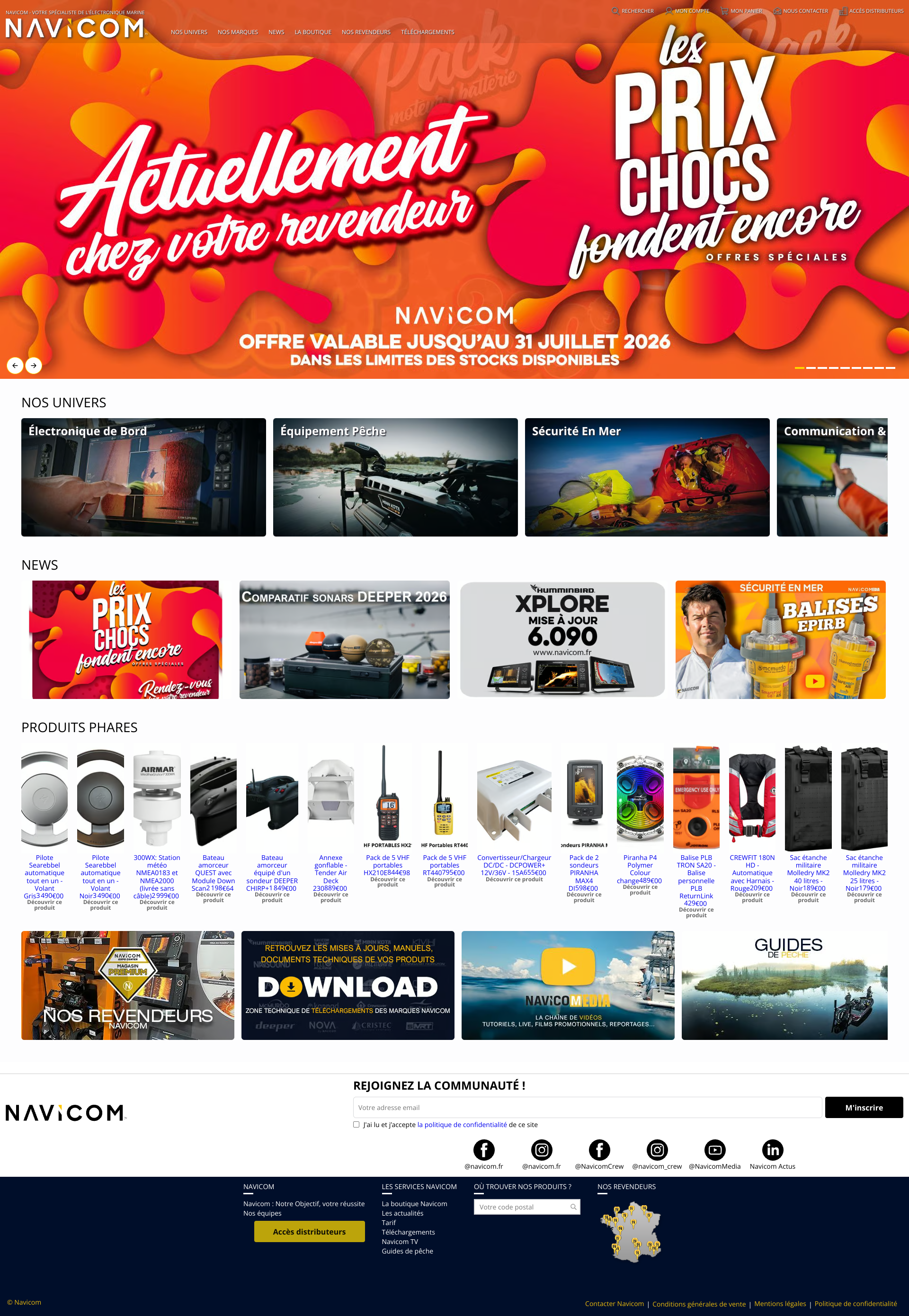 Aperçu du site