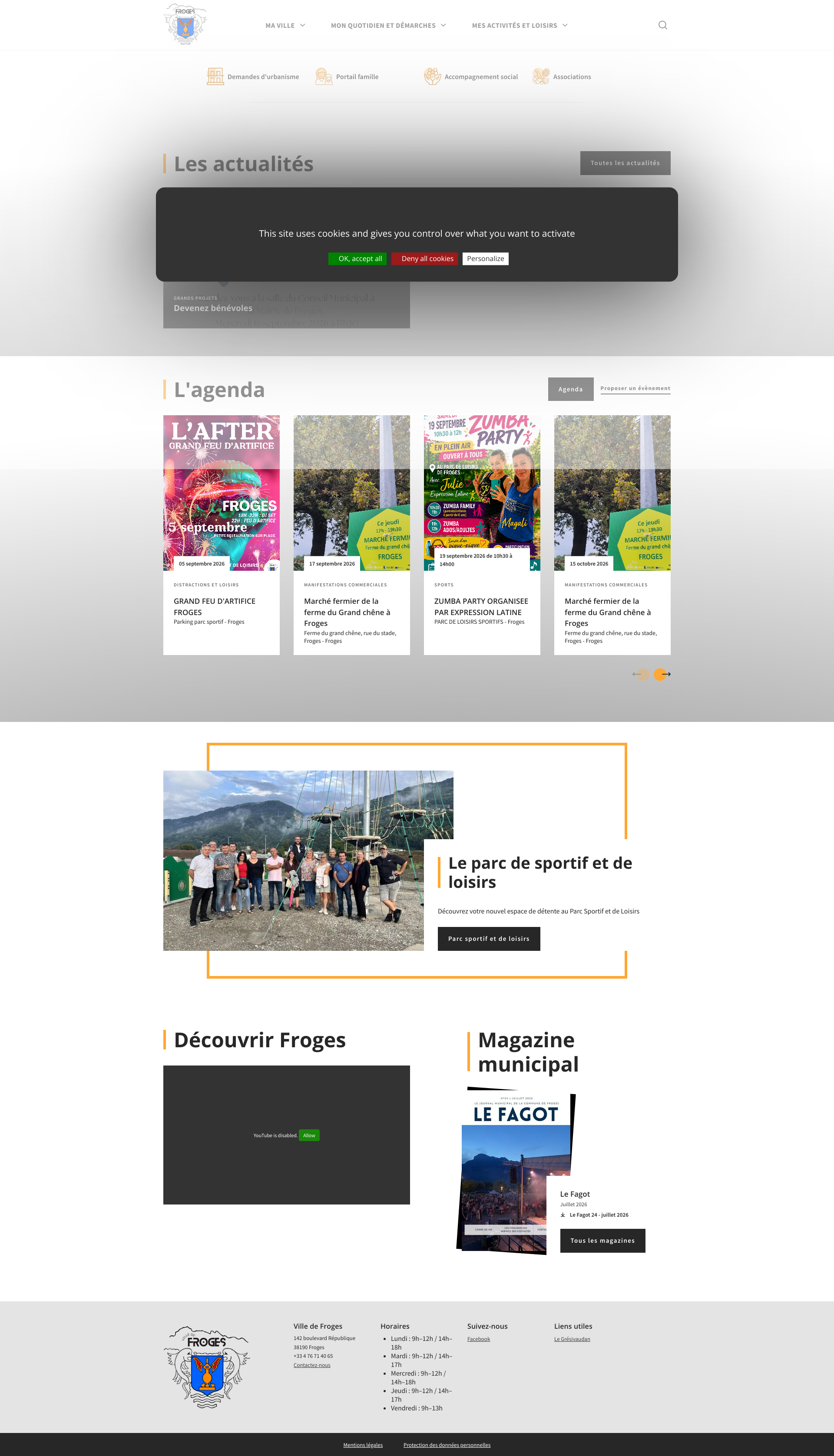 Aperçu du site